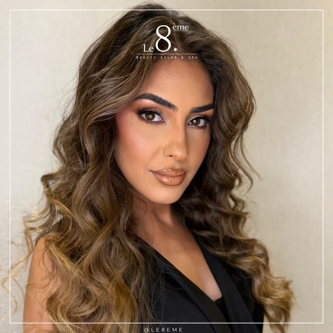 Balayage fondu aux reflets dorés — réalisation @le8eme